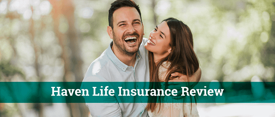 Man and woman are walking on beach smiling after a review of Haven life insurance